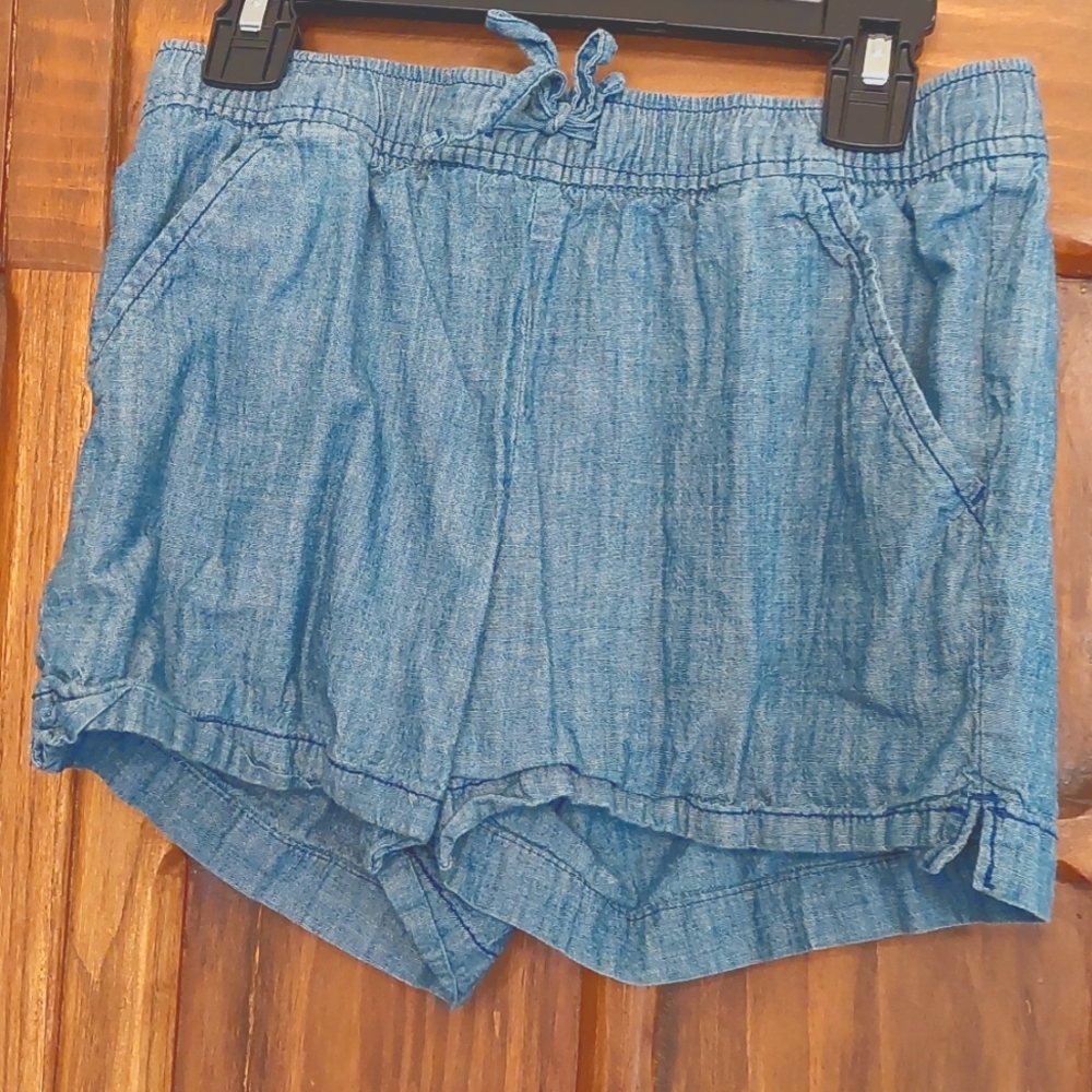 Old Navy Blue Faux Denim Shorts